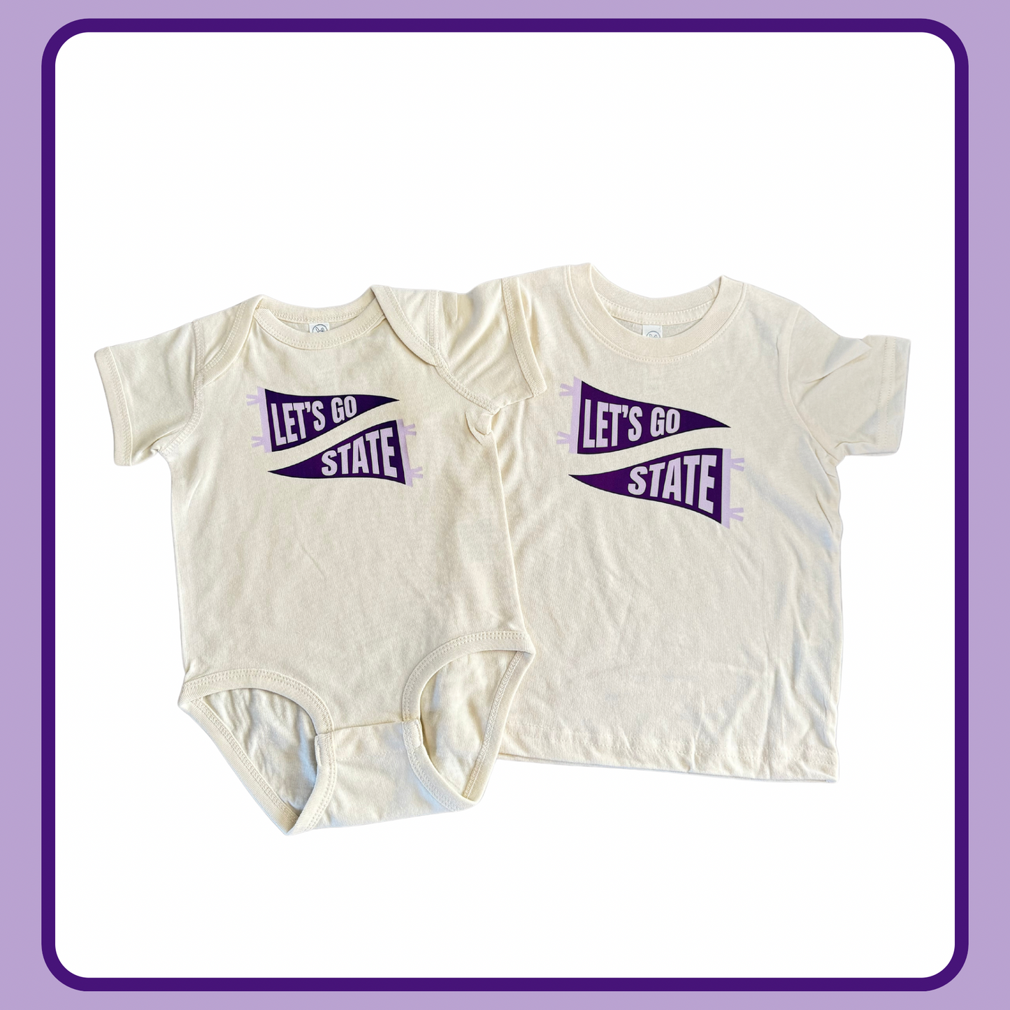 LET’S GO STATE ONESIE/TEE