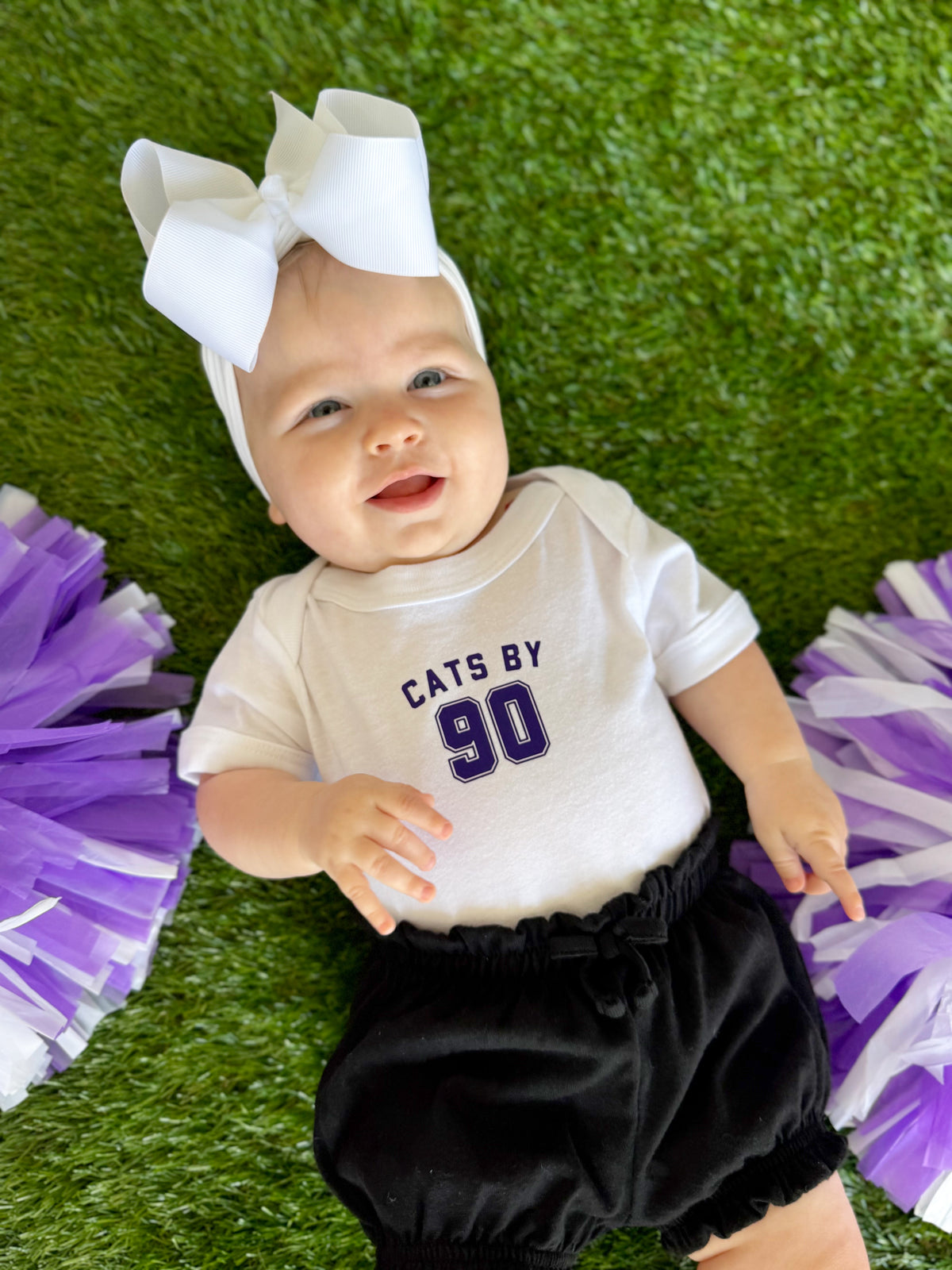 CATS BY 90 WHITE STAPLE- INFANT ONESIE + TODDLER/YOUTH TEE