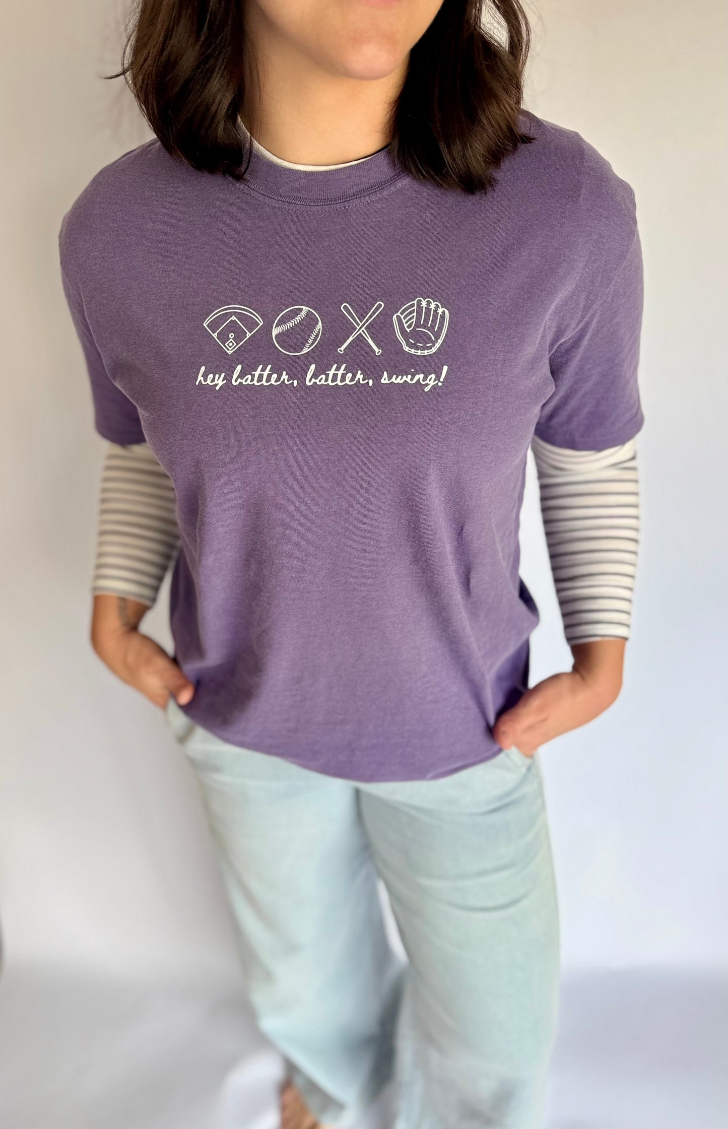 HEY BATTER BATTER SWING-ADULT TEE