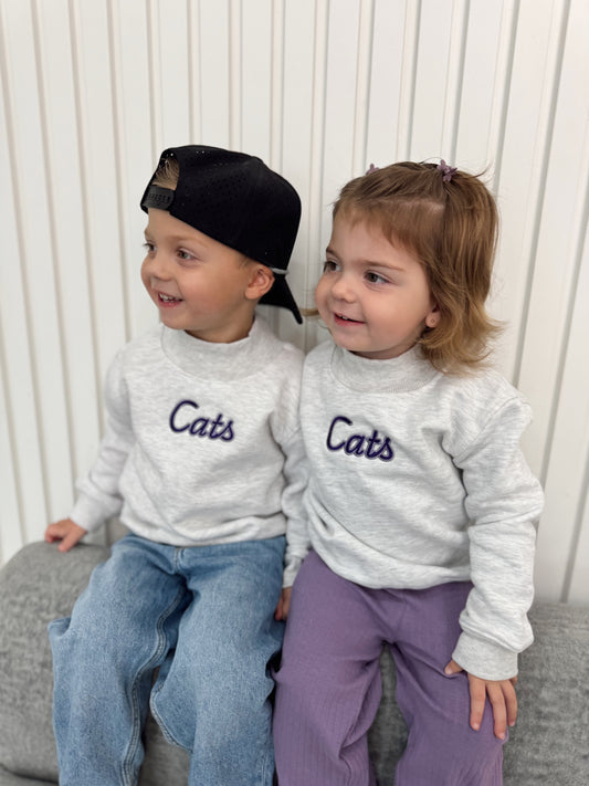 KIDS CATS MOCK NECK