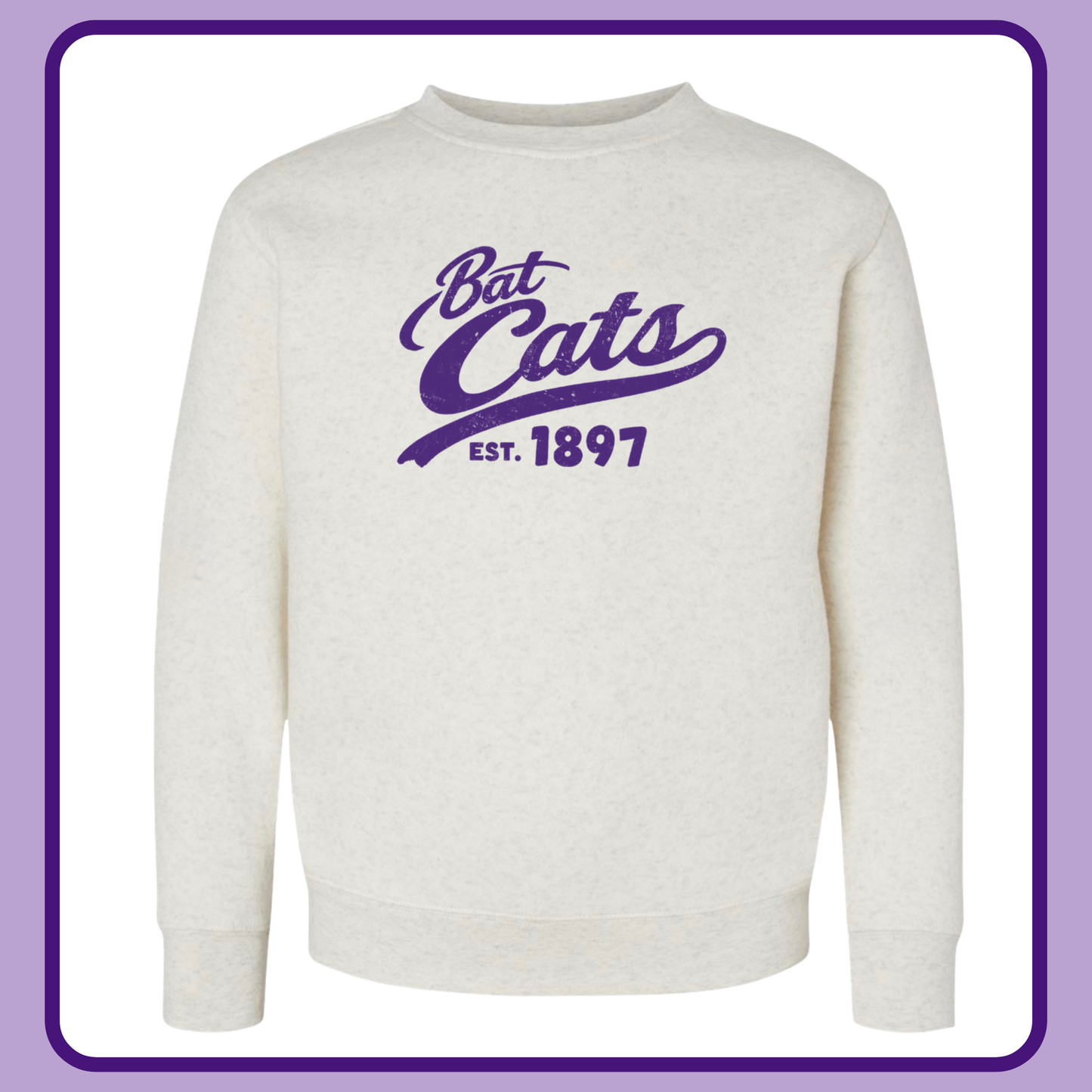 NEUTRAL BAT CATS- ADULT CREWNECK