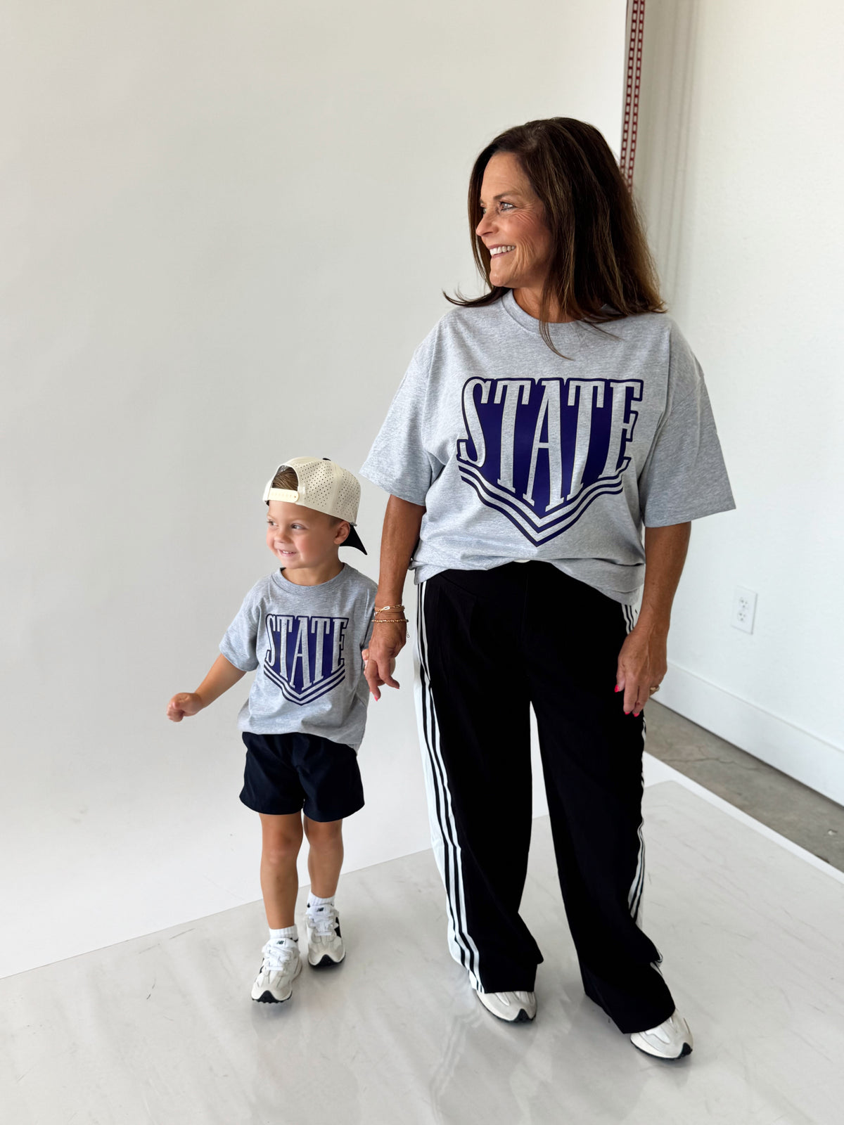 GRAY VARSITY STATE- ADULT TEE