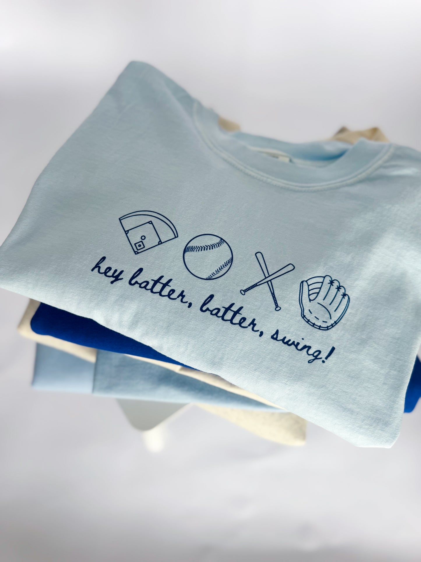 HEY BATTER BATTER SWING (BLUE) - ADULT TEE