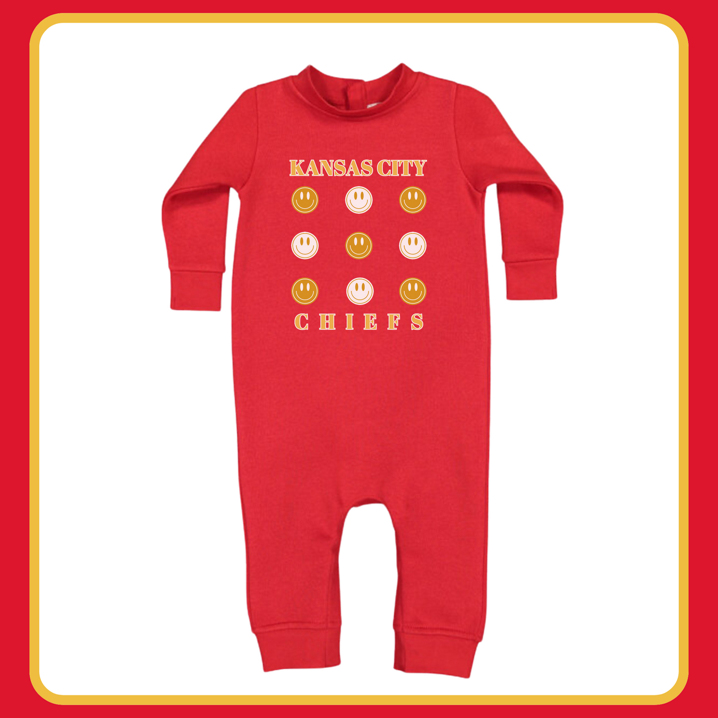 Kansas City Smiley Fleece Jumpsuit