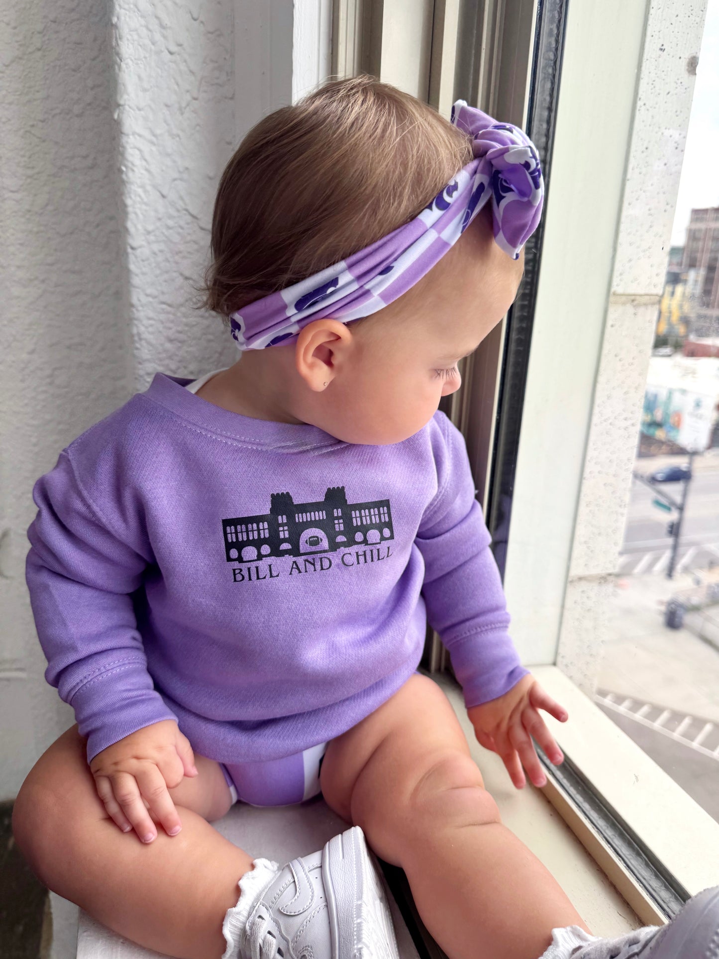 LAVENDER BILL & CHILL —TODDLER CREWNECK