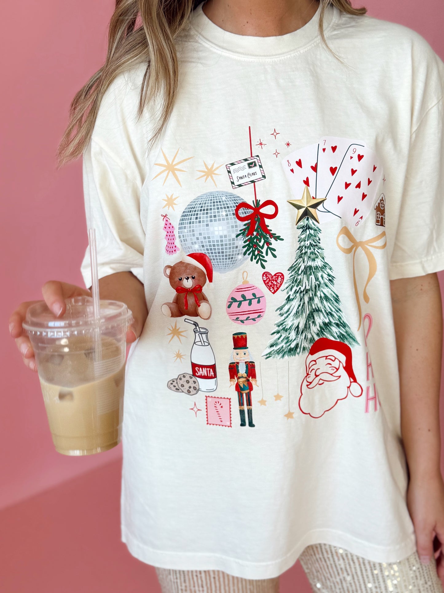 JUST A GIRL HOLIDAY— ADULT TEE/ CREWNECK