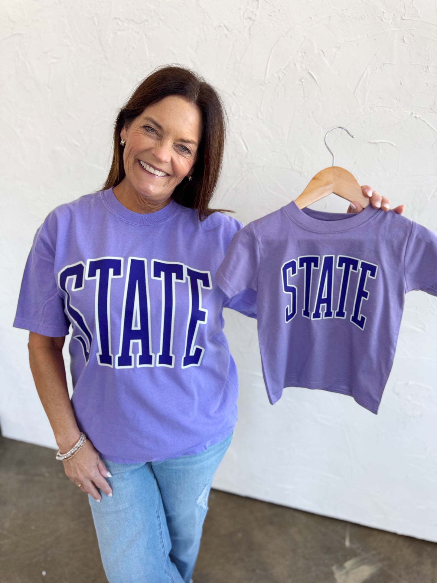 LAVENDER STATE- INFANT ONESIE + TODDLER/YOUTH TEE