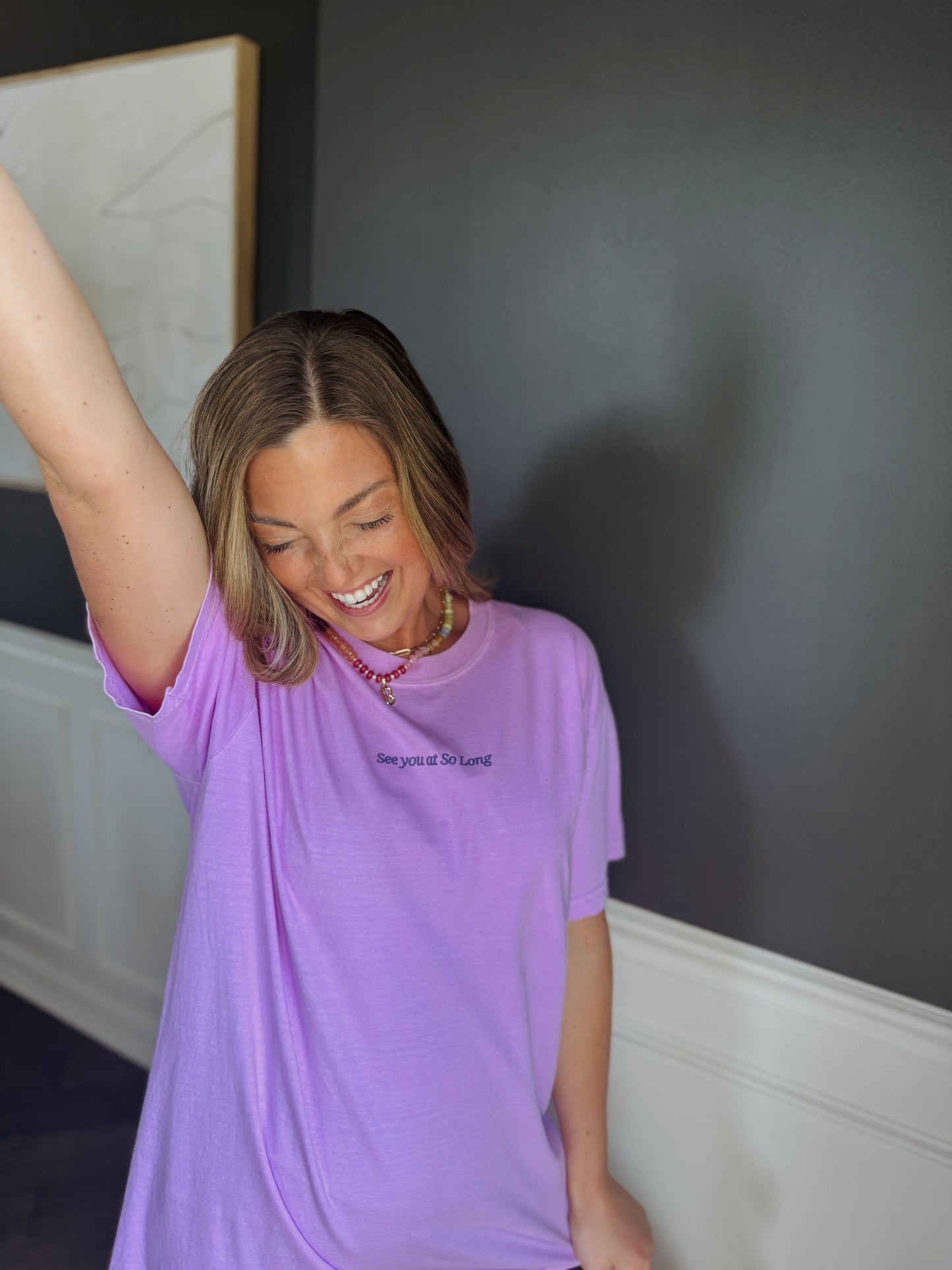 SEE YOU AT SO LONG PURPLE— ADULT TEE