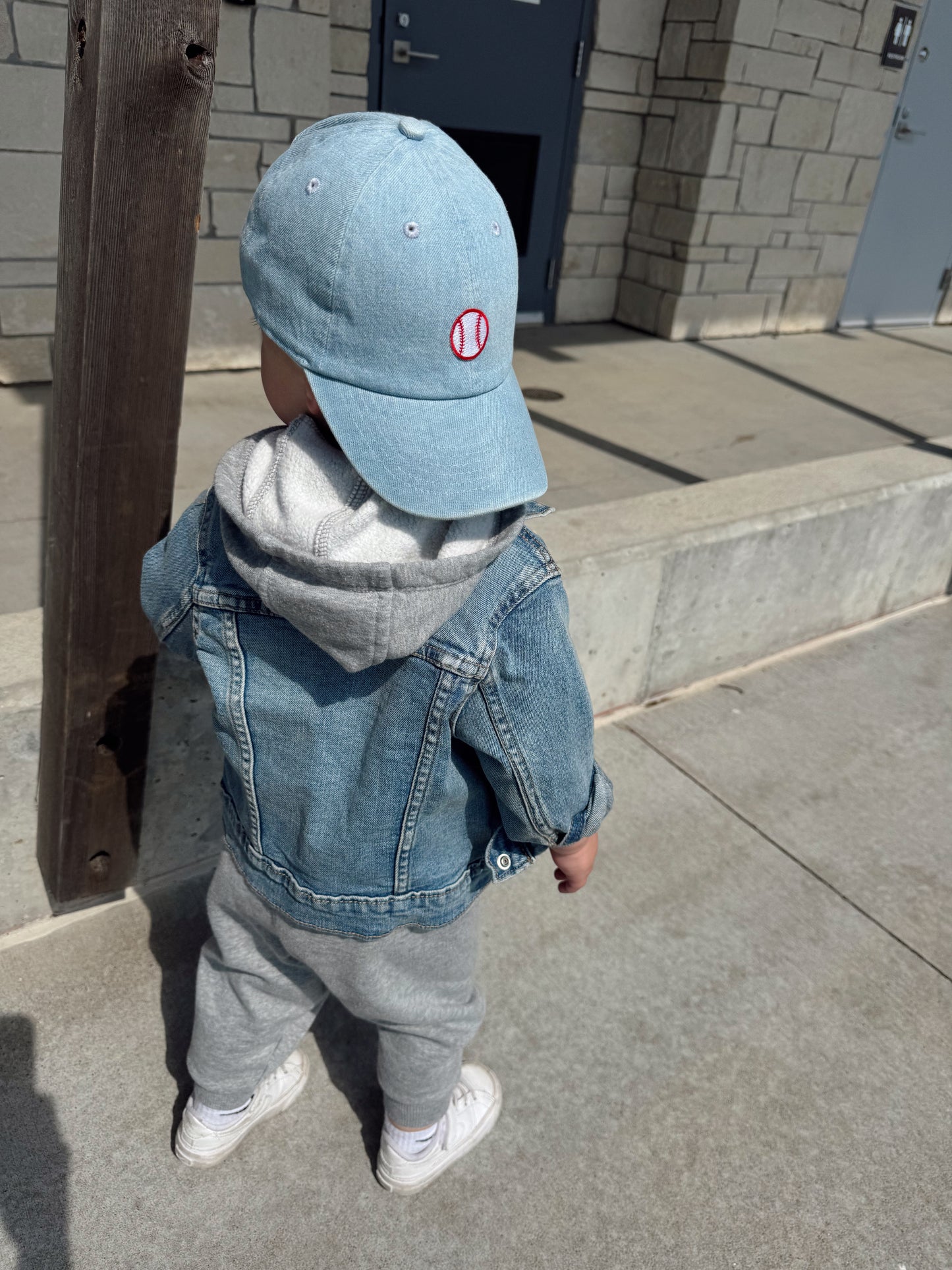 DENIM BASEBALL PATCH CAP
