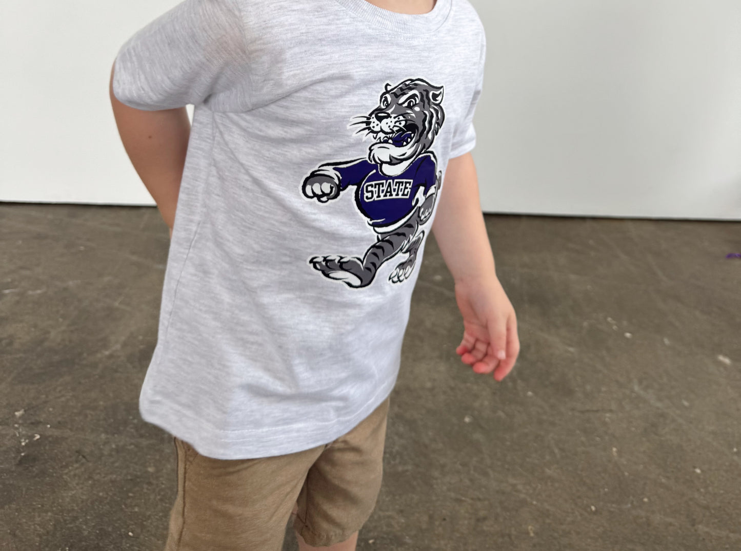 WILDCAT (ASH)—INFANT, TODDLER + YOUTH TEE