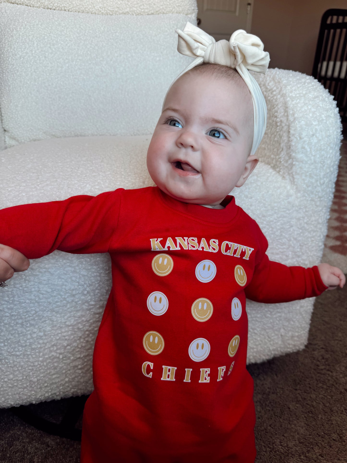 Kansas City Smiley Fleece Jumpsuit