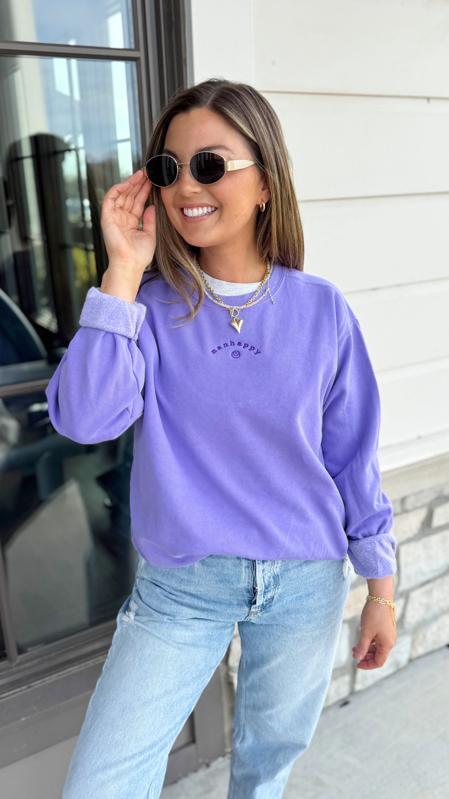 (READY TO SHIP) MANHAPPY EMBROIDERED CREWNECK -TODDLER+ ADULT