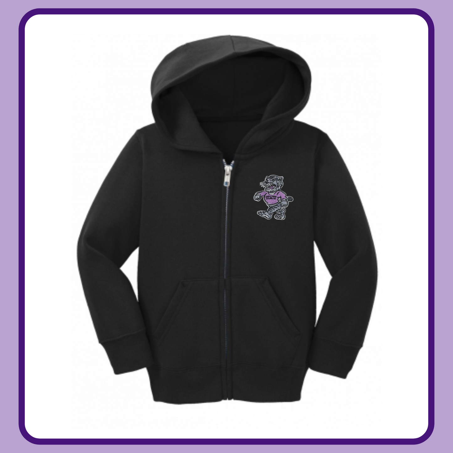 WILDCAT PATCH ZIP HOODIE