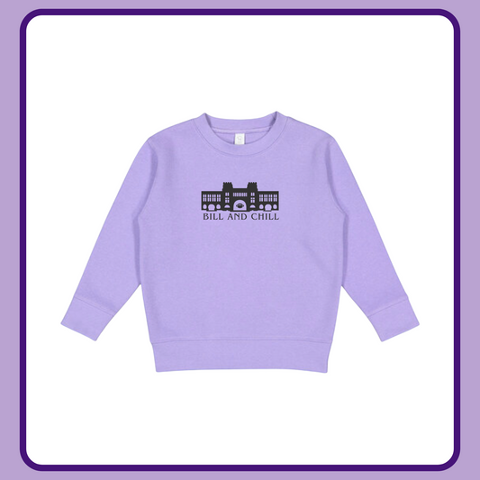 LAVENDER BILL & CHILL —TODDLER CREWNECK