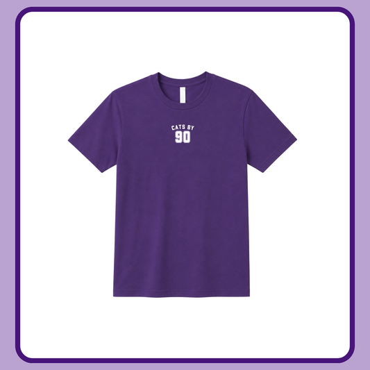 CATS BY 90 PURPLE STAPLE- TODDLER + YOUTH TEE