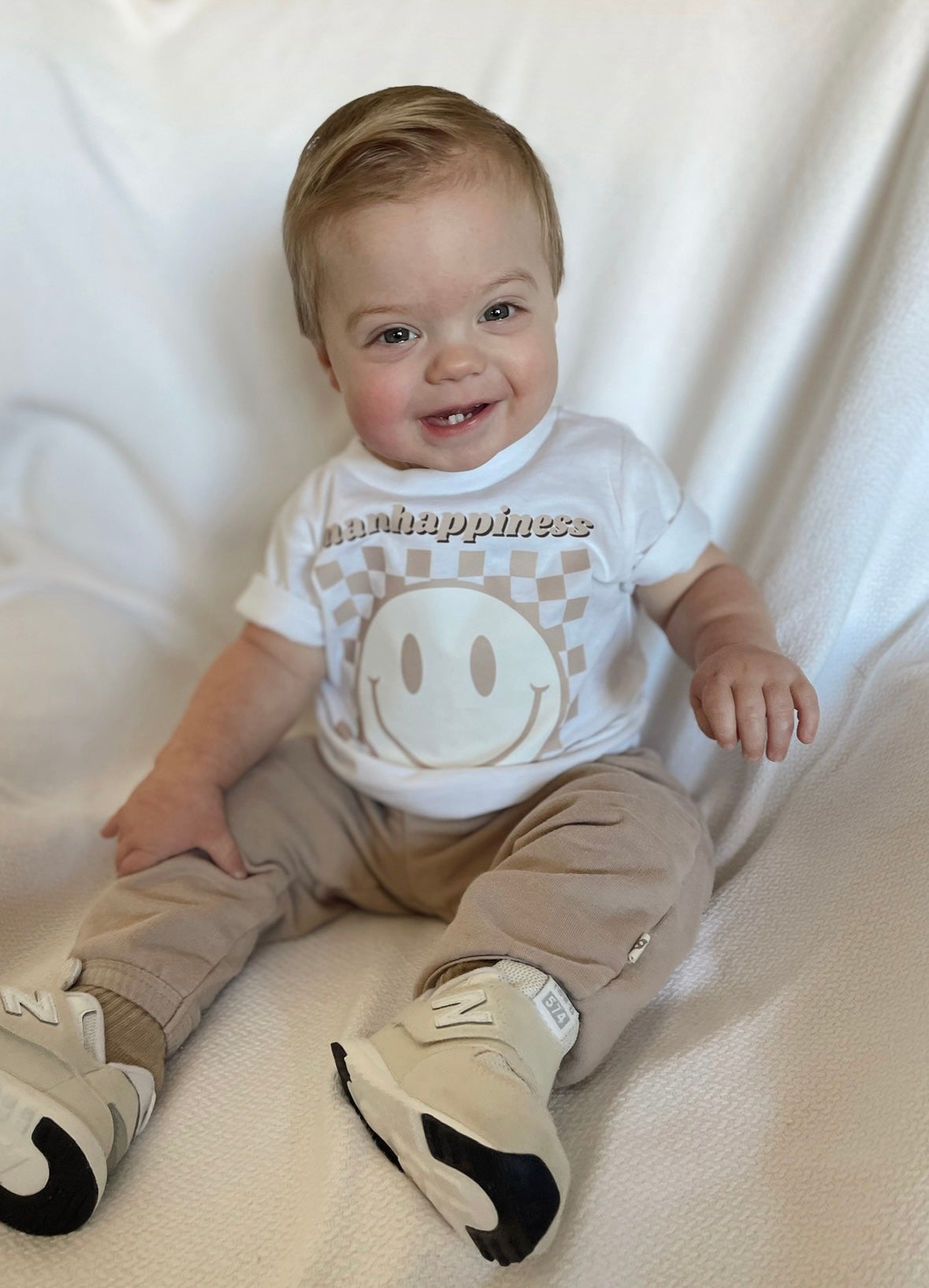 BEIGE MANHAPPINESS TEE