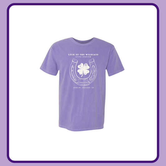 LUCK OF THE WILDCATS LAVENDER— INFANT ONESIE + TODDLER/YOUTH TEE
