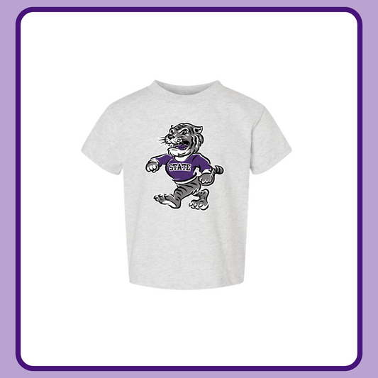 WILDCAT (ASH)—INFANT, TODDLER + YOUTH TEE