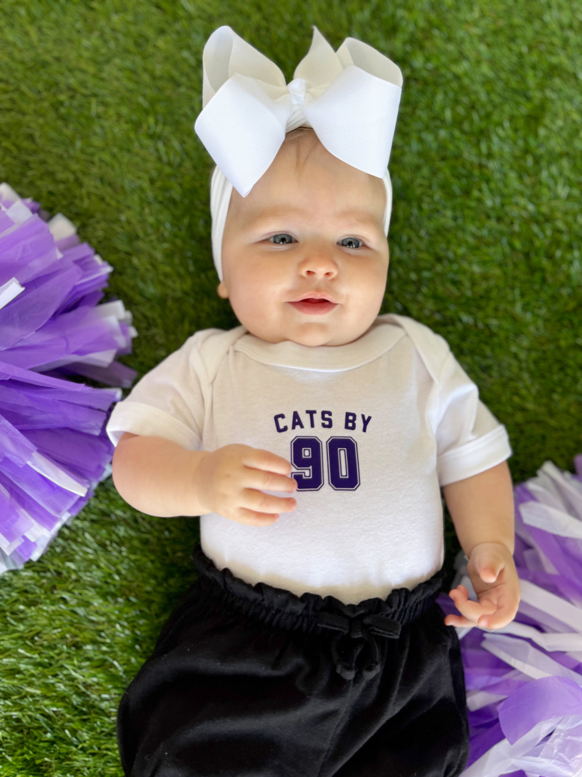 CATS BY 90 WHITE STAPLE- INFANT ONESIE + TODDLER/YOUTH TEE