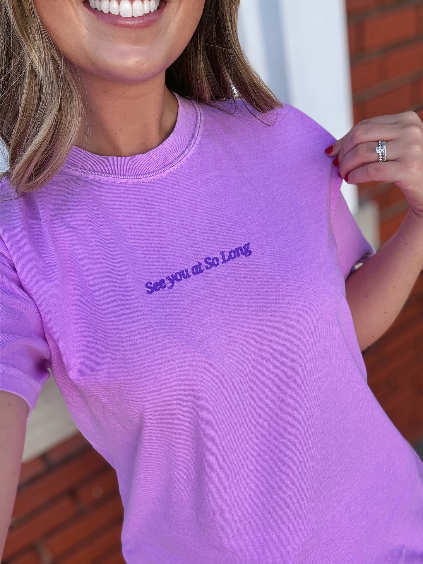 SEE YOU AT SO LONG PURPLE— ADULT TEE