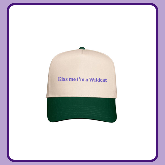 KISS ME I’M A WILDCAT— ADULT TRUCKER HAT
