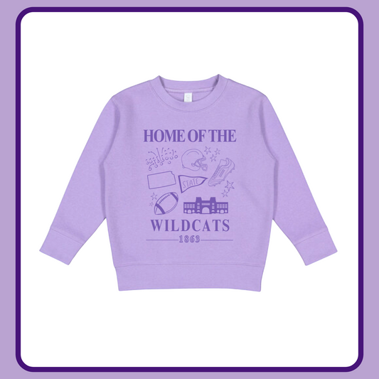HOME OF THE WILDCATS— TODDLER CREWNECK
