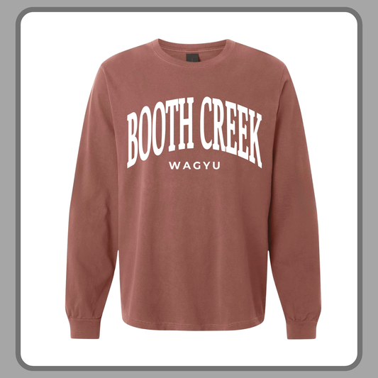 BOOTH CREEK VARSITY STYLE LONG SLEEE TEE