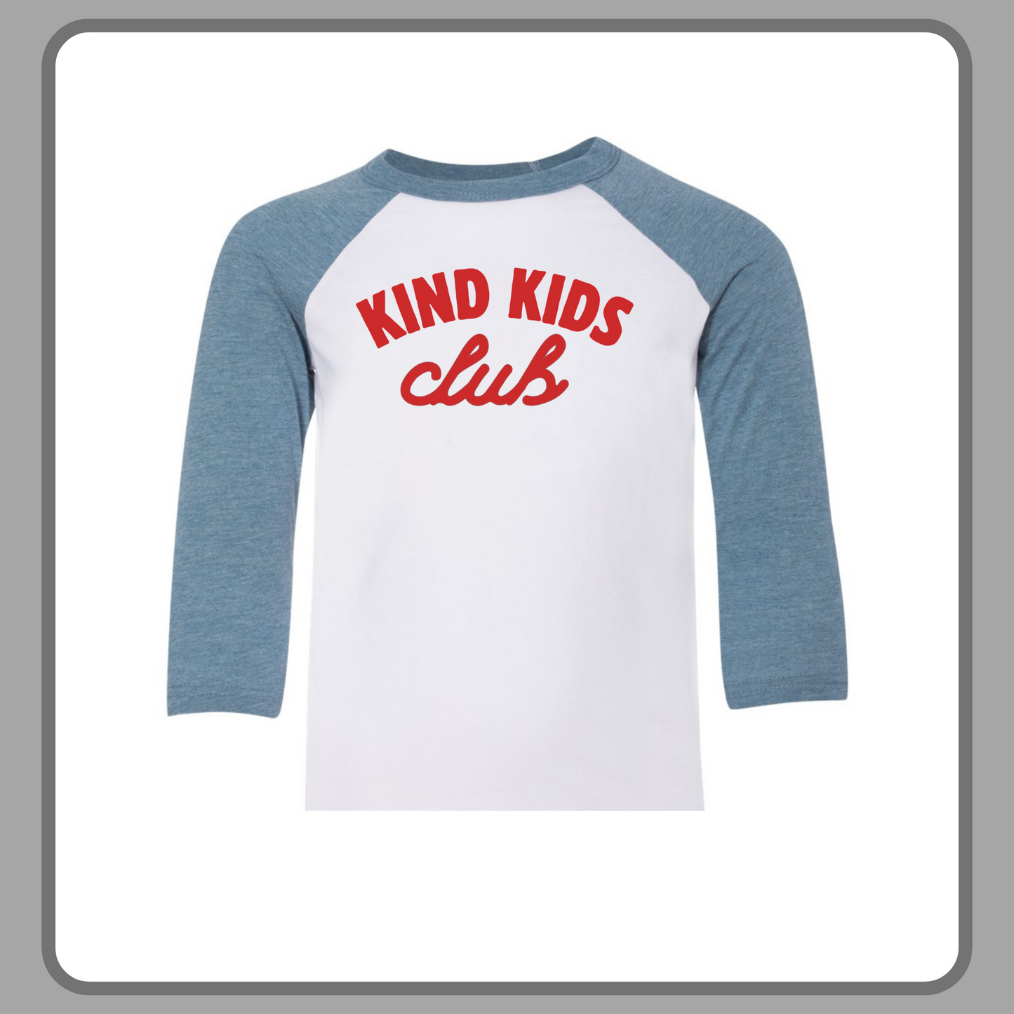 KIND KIDS CLUB BASEBALL TEE