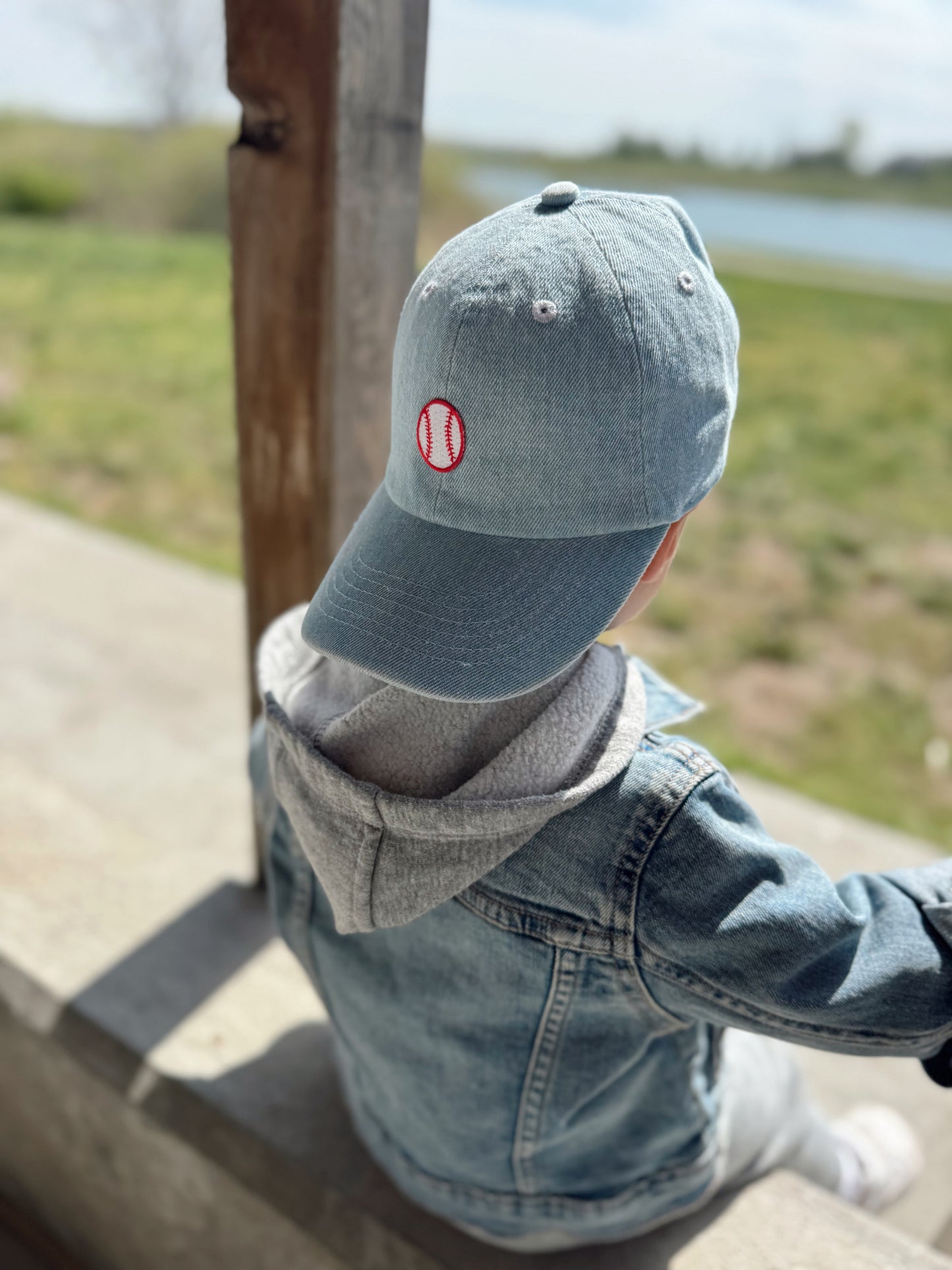 DENIM BASEBALL PATCH CAP