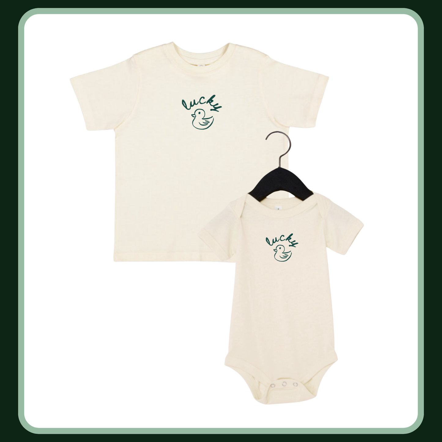 LUCKY DUCK— INFANT ONESIE + TODDLER/YOUTH TEE