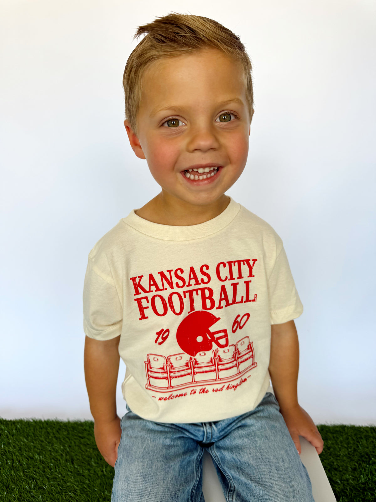 KC FOOTBALL- INFANT ONESIE + TODDLER/YOUTH TEE