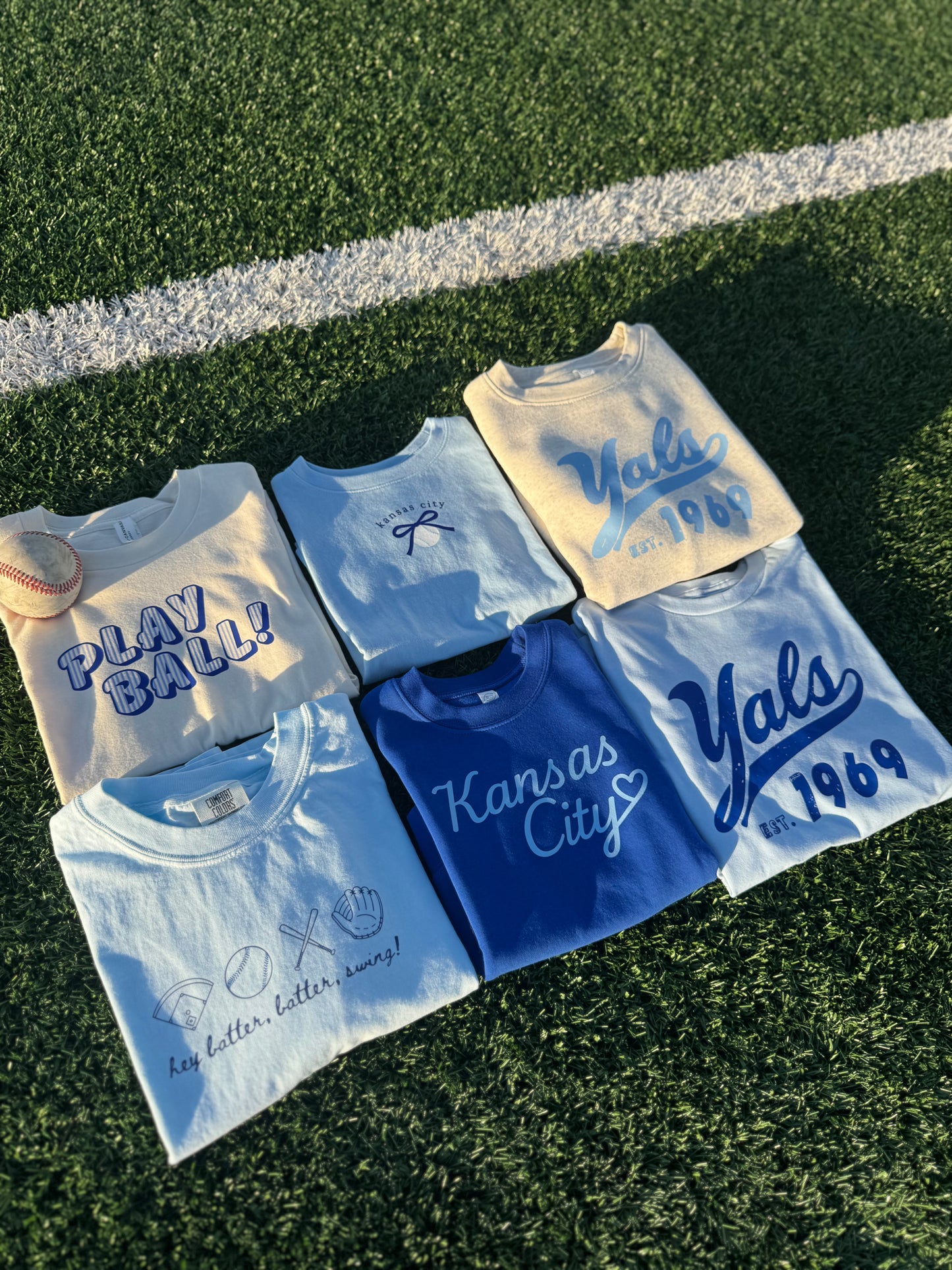 HEY BATTER BATTER SWING (BLUE) - ADULT TEE