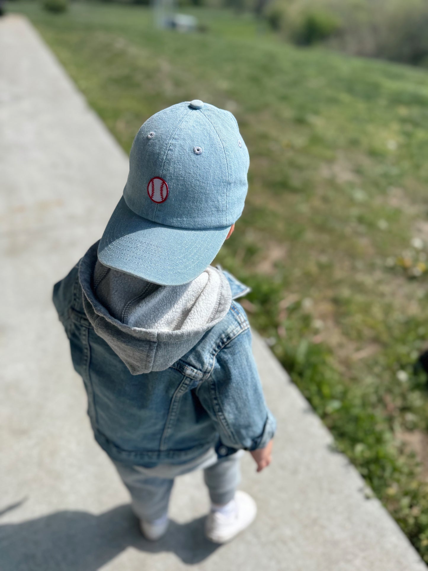 DENIM BASEBALL PATCH CAP