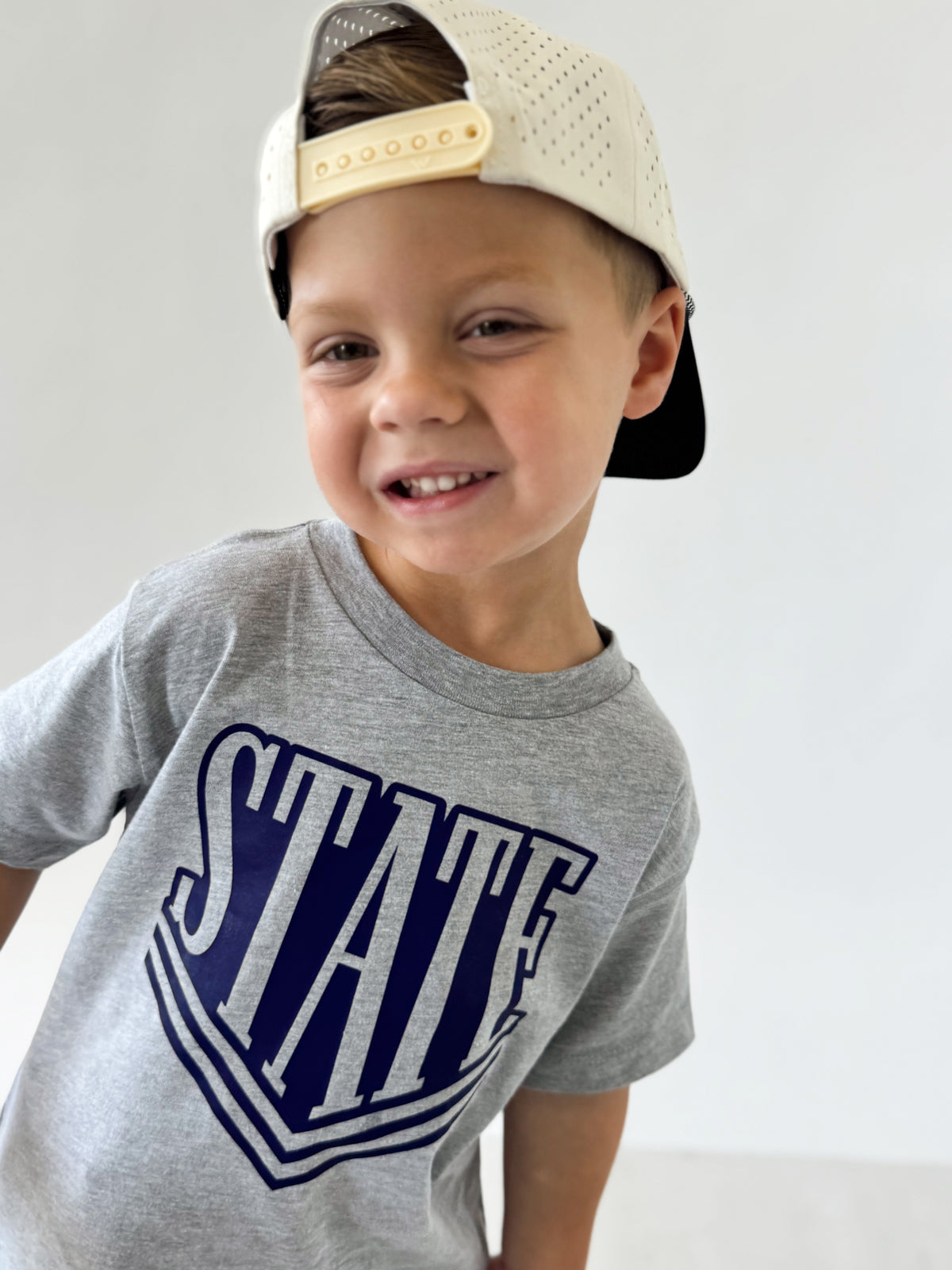 GRAY VARSITY STATE- INFANT ONESIE + TODDLER/YOUTH TEE