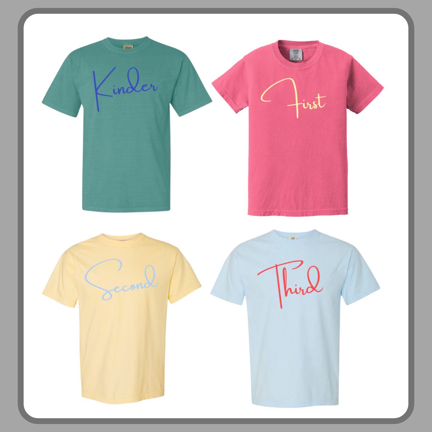 BLUE GRADE LEVEL TEES