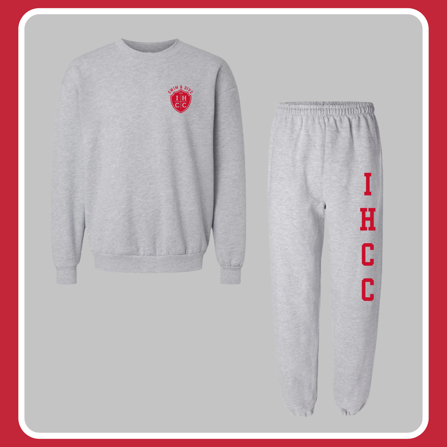 GRAY IHCC SWEATPANTS- YOUTH + ADULT