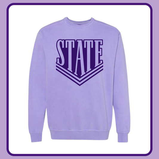 LAVENDER VARSITY STATE- ADULT CREWNECK