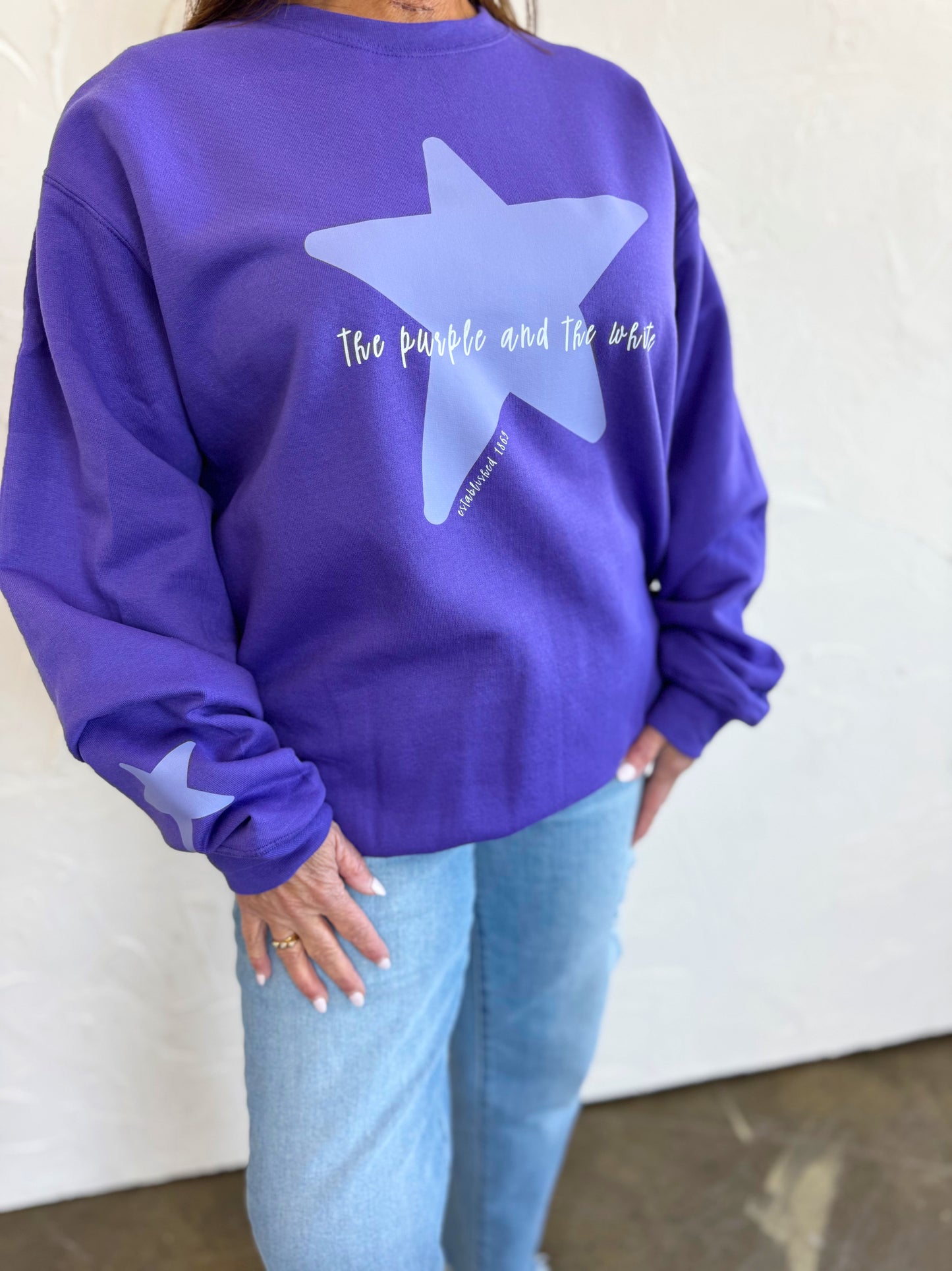 SCHOOL SPIRIT STAR - ADULT CREWNECK