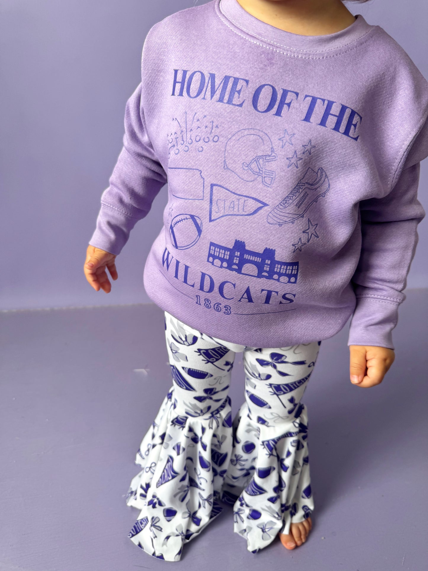 HOME OF THE WILDCATS— TODDLER CREWNECK