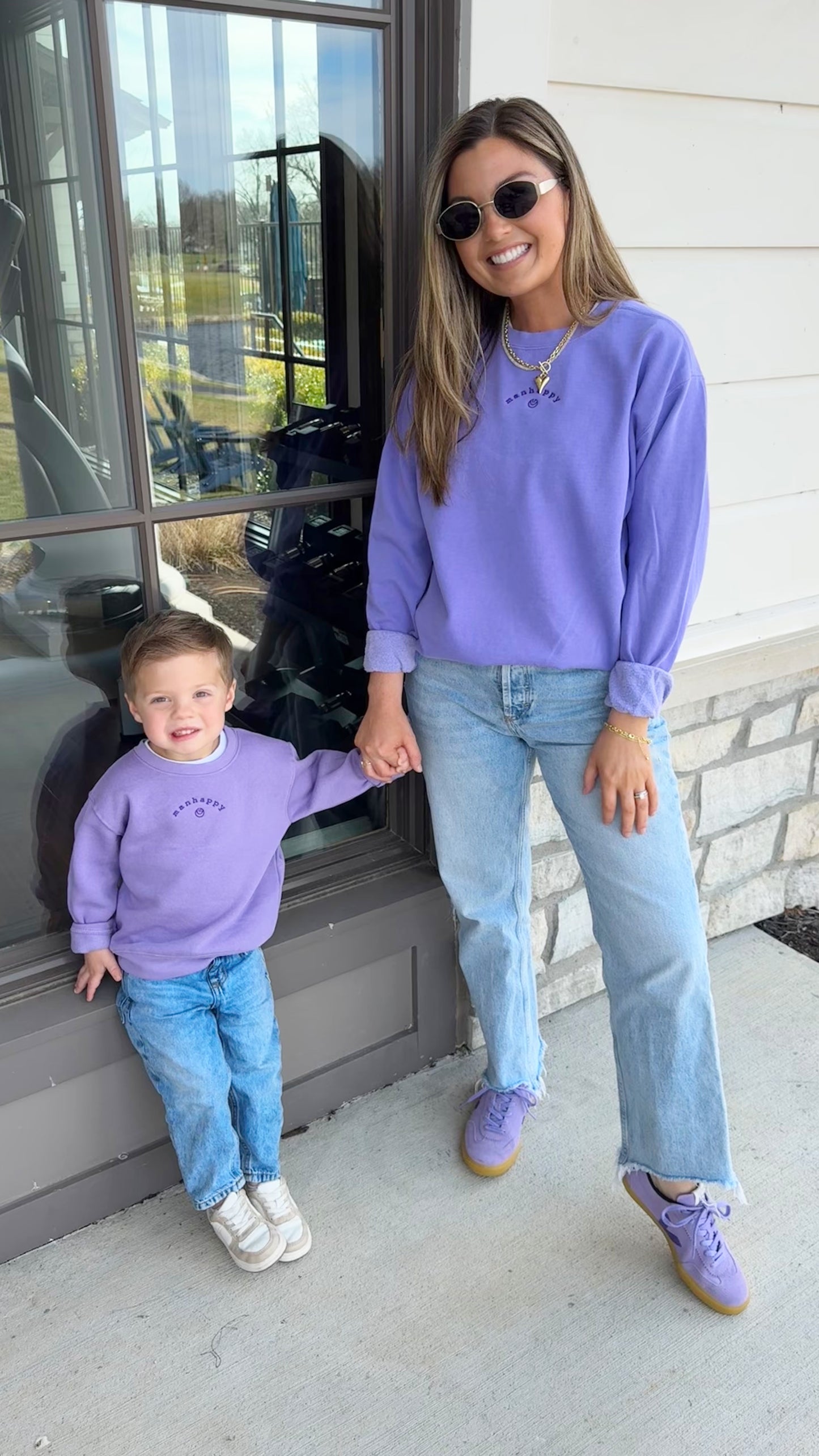 (READY TO SHIP) MANHAPPY EMBROIDERED CREWNECK -TODDLER+ ADULT