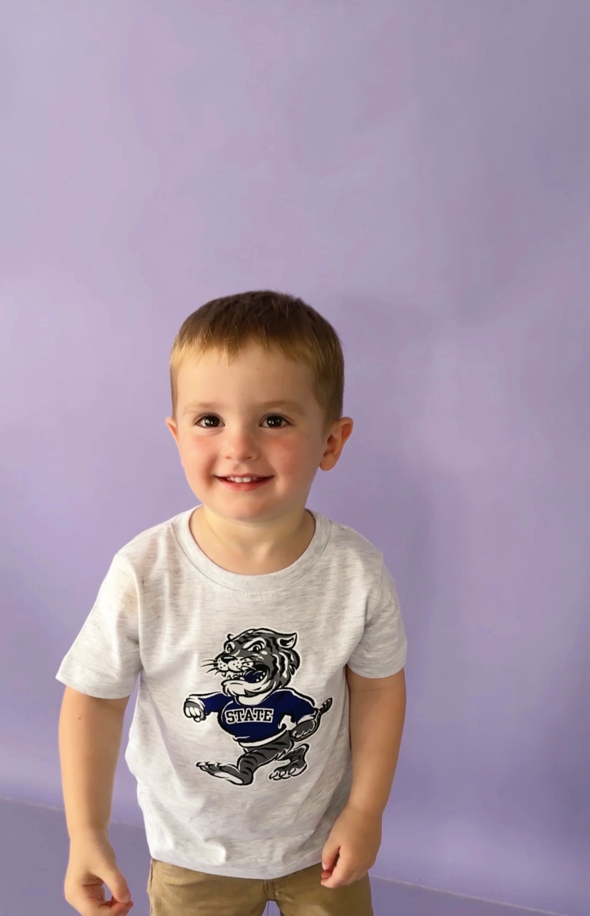 WILDCAT (ASH)—INFANT, TODDLER + YOUTH TEE