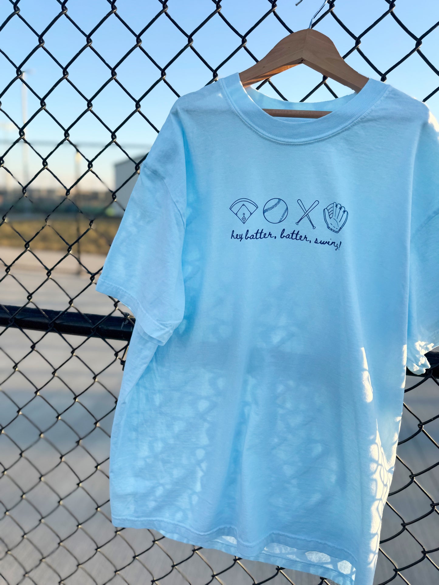 HEY BATTER BATTER SWING (BLUE) - ADULT TEE