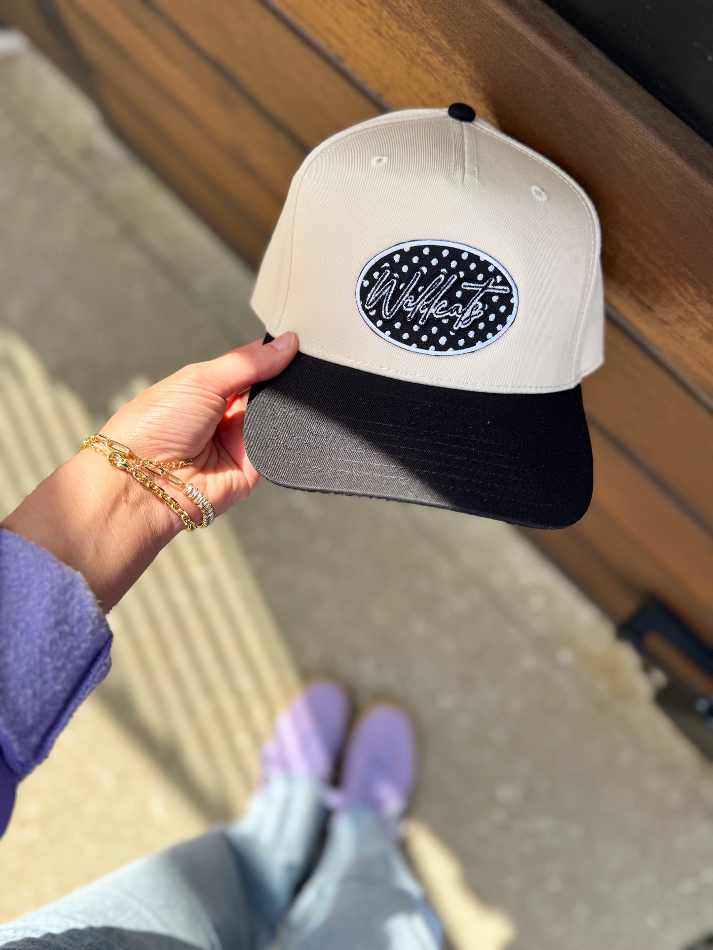 POLKA DOT PATCH HAT