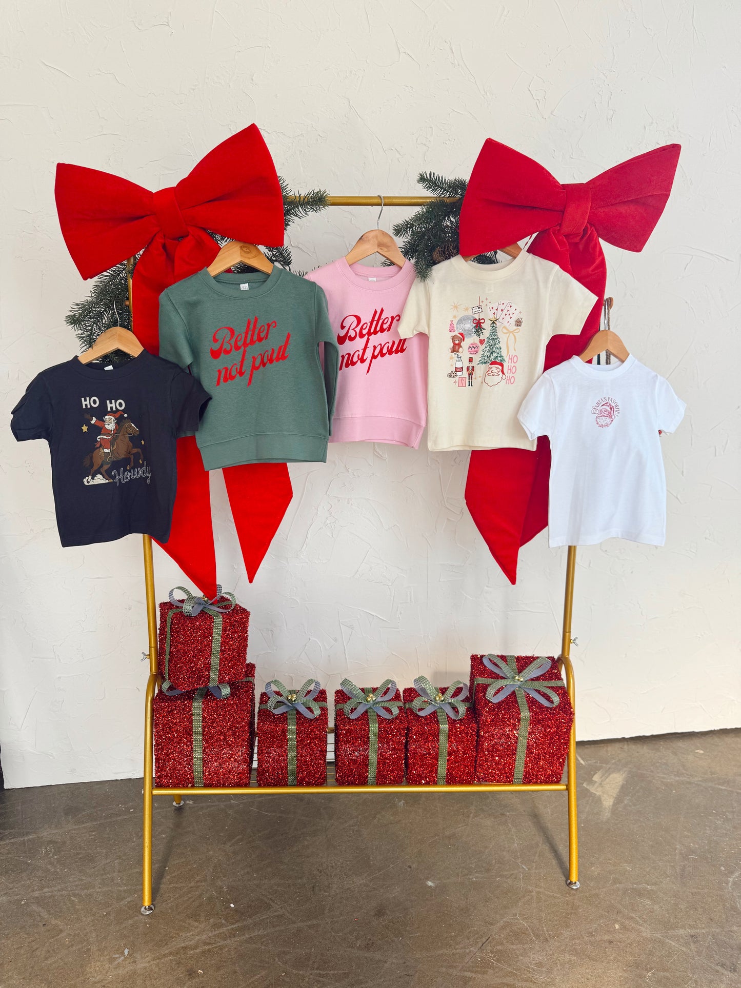 BETTER NOT POUT (PINK)— TODDLER/YOUTH CREWNECK