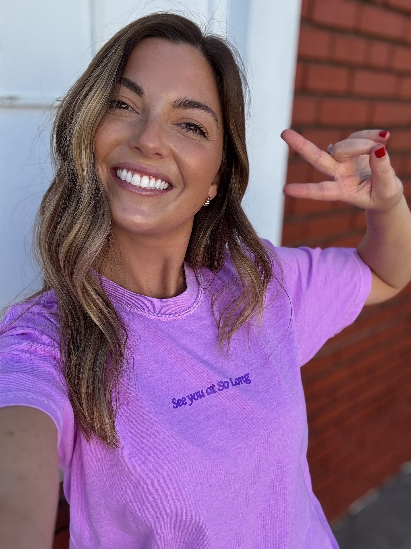 SEE YOU AT SO LONG PURPLE— ADULT TEE