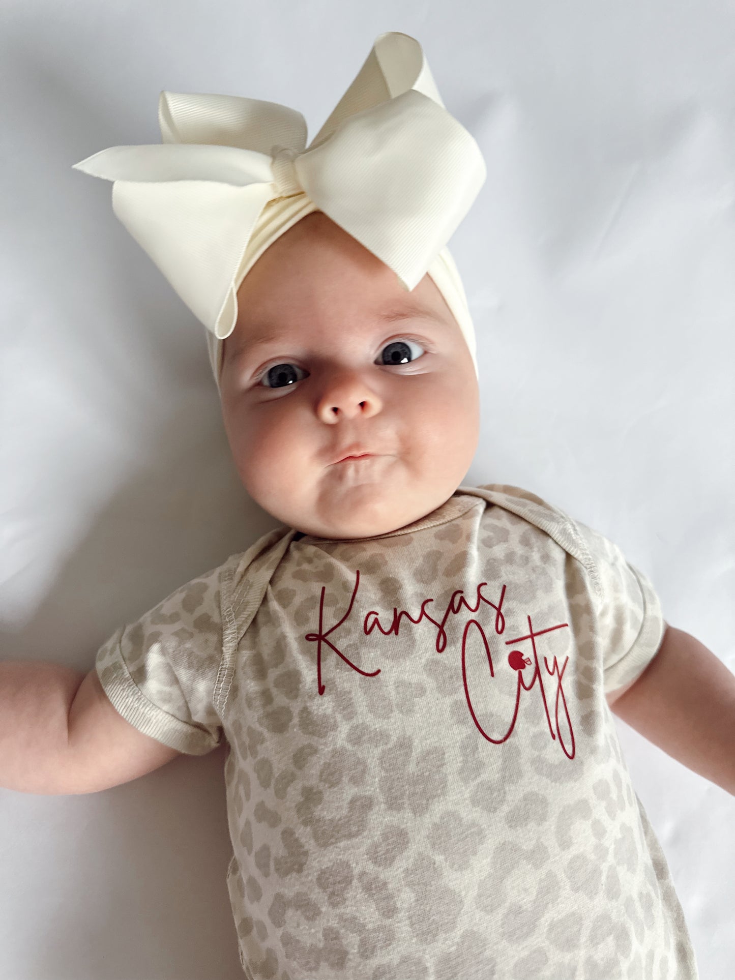 CHEETAH CHIEFS CURSIVE ONESIE/TEE