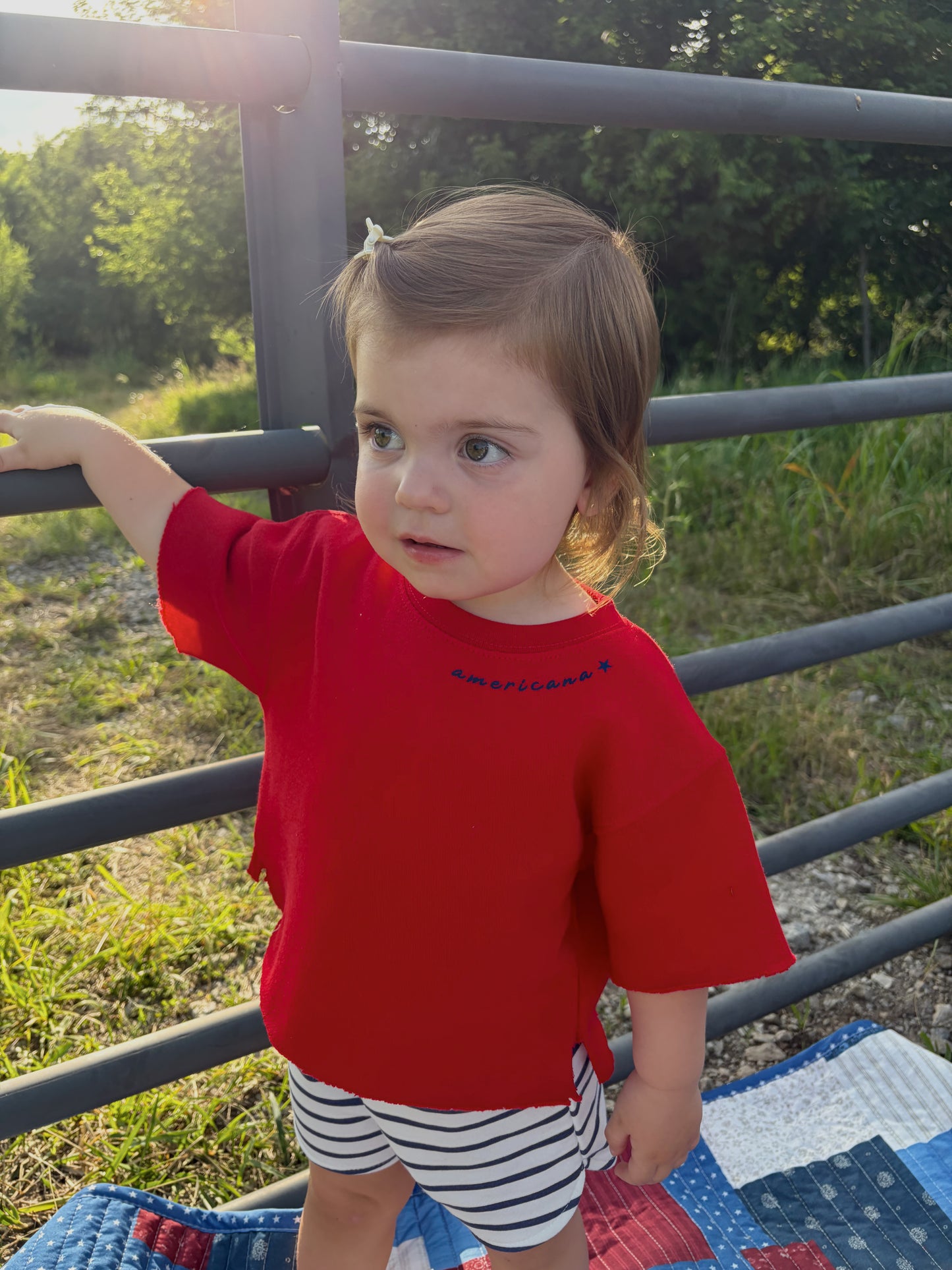 AMERICANA CROP FLEECE—INFANT/ TODDLER/ YOUTH