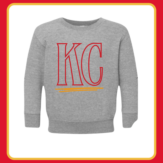 BLOCK LETTERS KC CREWNECK