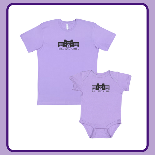 LAVENDER BILL & CHILL — INFANT ONESIE + TODDLER/YOUTH TEE