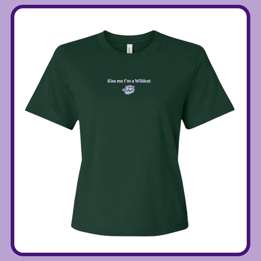 KISS ME I’M A WILDCAT— ADULT TEE